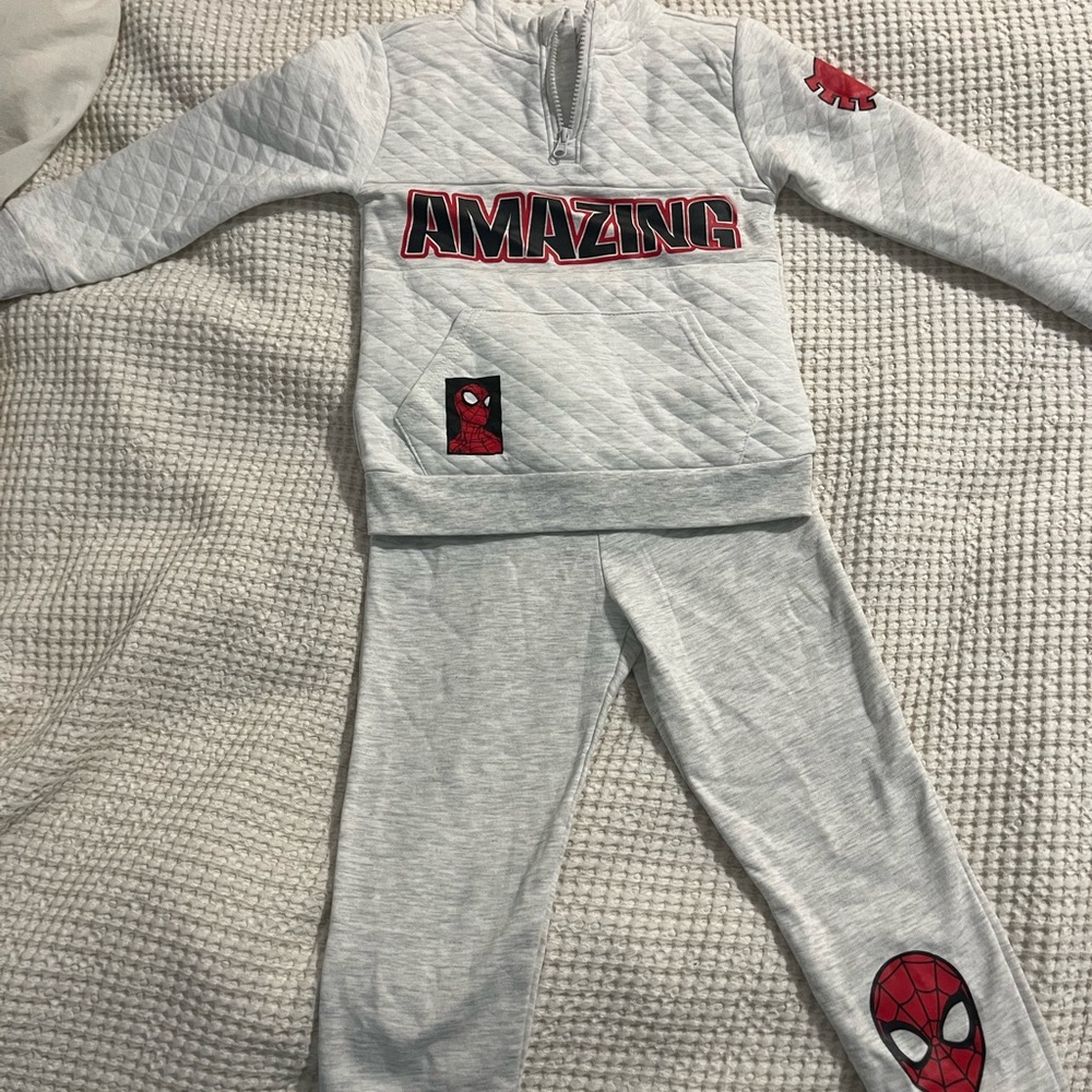 Marvel Gray Spider-Man Kids Matching Set